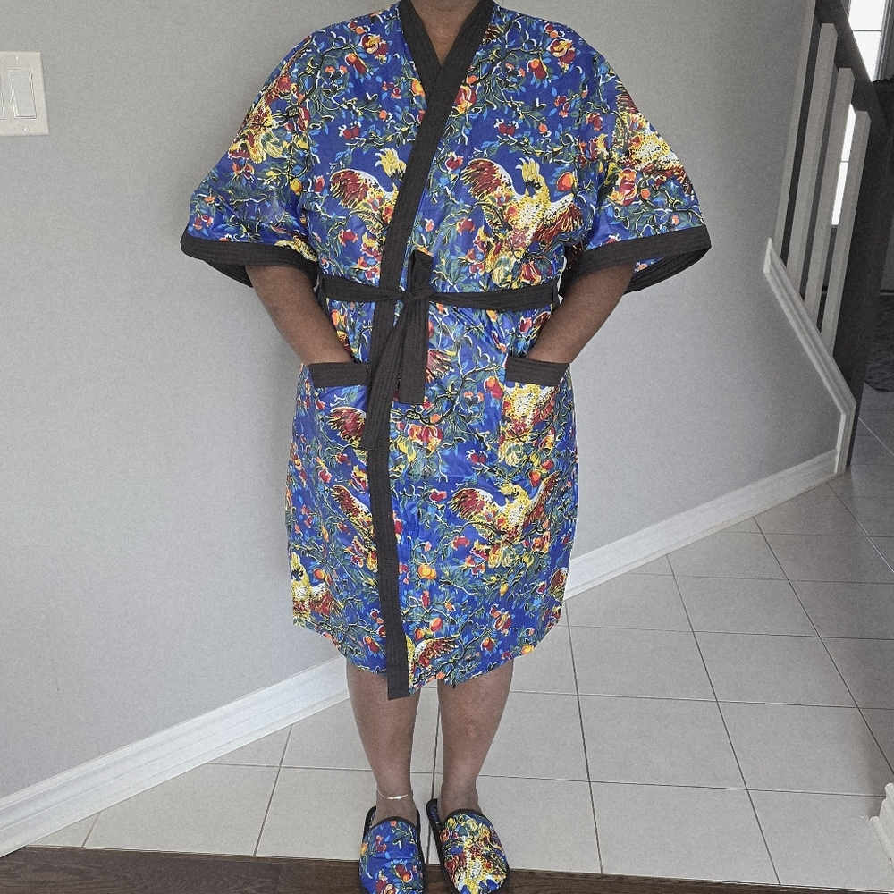 Handmade African fabric robe Set